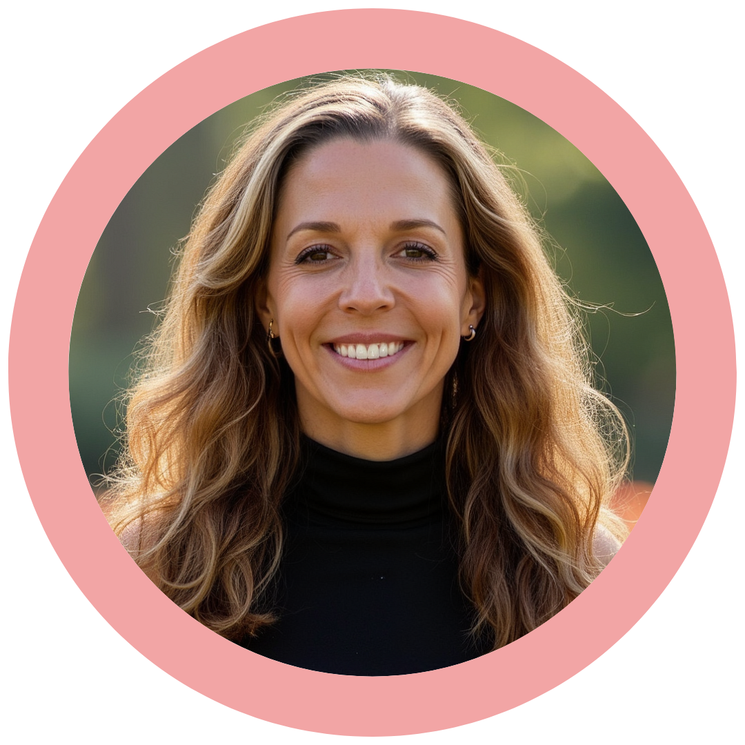 Anne chernick divorce coach headshot tulips